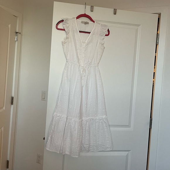 White Midi Dress - Picture 2 of 5